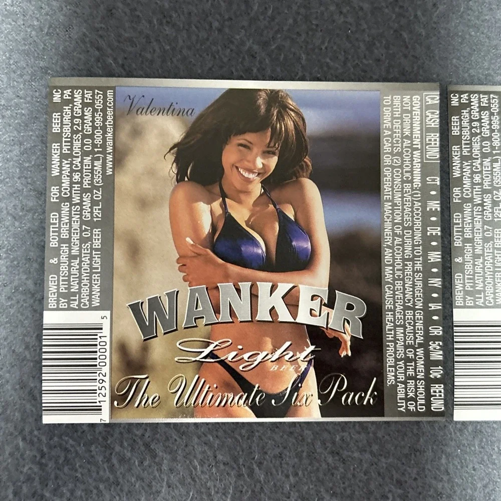 Wanker Woman Beer Labels BIERELIKETTEN Beer Labels‎ The Ultimate 6 Pack